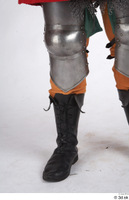  Photos Medieval Knight in plate armor Medieval Soldier army leather shoes leg plate armor 0003.jpg